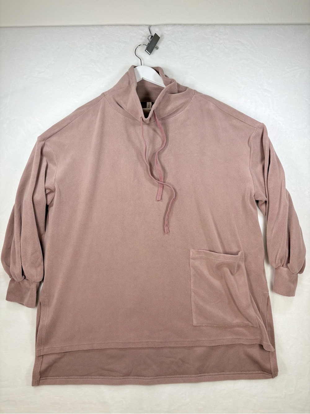 Nap Loungewear Plush Set Dusty Rose Pullover Pants Small